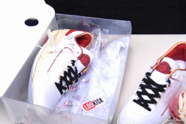 Bmlin Shoes Jordan Low White Red SP 2 Off-White DJ4375-106 Retro 0812